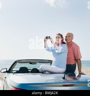 Paar auf Road-trip Stockfoto