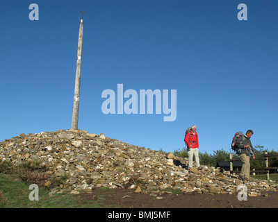 Eisernes Kreuz in Irago Berg. Leon-Provinz. Spanien Pilger Pilger Stockfoto