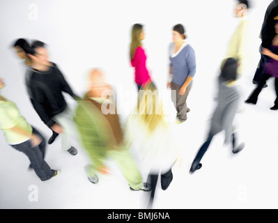 Menschen in Bewegung Stockfoto
