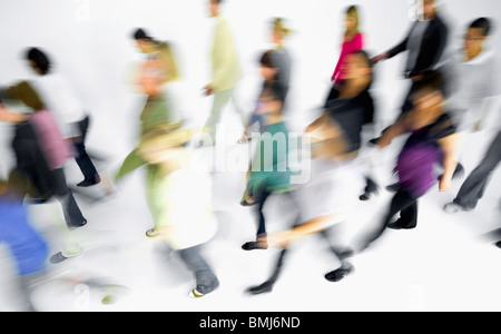 Menschen in Bewegung Stockfoto