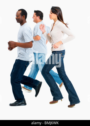 Menschen laufen Stockfoto