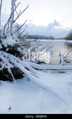 WInter-Schnee-Szene Stockfoto