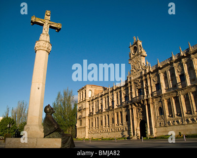 Kloster-Krankenhaus von San Marcos, heute National Hotel Parador. Leon, Spanien. Stockfoto