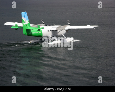 Kanada, Vancouver, Burrard Inlet, Wasserflugzeug, Float, Flugzeug, Meer, Rollen, Flugzeuge, West Coast Air Stockfoto