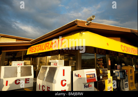 Truckstop. Ellensburg, Washington, USA Stockfoto