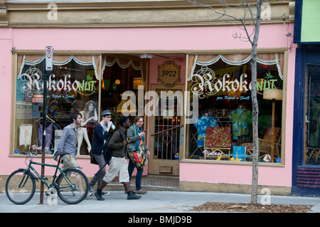 Shopping Boulevard Saint Laurent Montreal Stockfoto