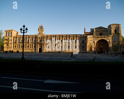 Kloster-Krankenhaus von San Marcos, heute National Hotel Parador. Leon, Spanien. Stockfoto