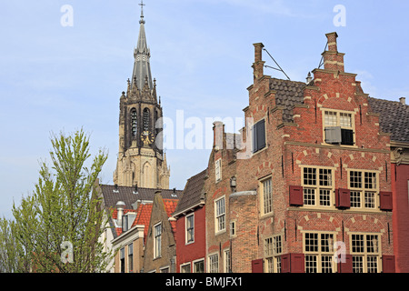 Turm der Nieuwe Kerk (neue Kirche), Delft, Niederlande Stockfoto