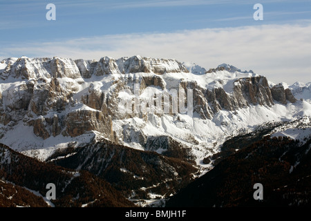 Gruppo Sella, Sella Gruppe, Wolkenstein-Dolomiten-Italien Stockfoto