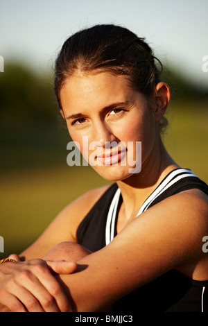 Porträt einer jungen Frau, Schweden. Stockfoto