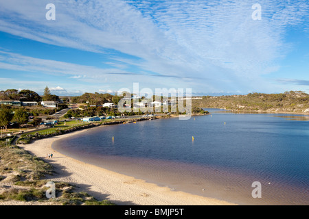 Die Moore River bei Guilderton, Western Australia, Australia Stockfoto