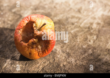 Fauler Apfel Stockfoto