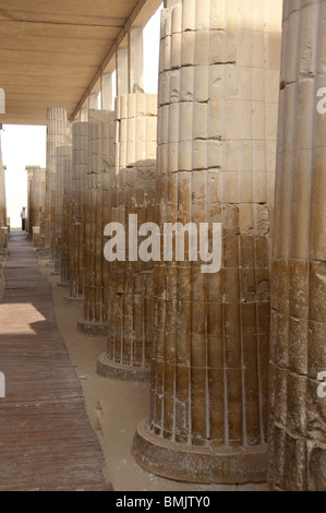 Ägypten, Sakkara. Leichenhalle Komplex außerhalb der Pyramide des Unas. Stockfoto