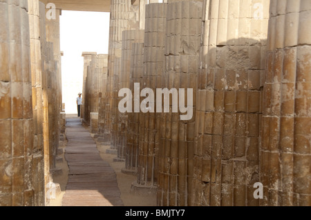 Ägypten, Sakkara. Leichenhalle Komplex außerhalb der Pyramide des Unas. Stockfoto