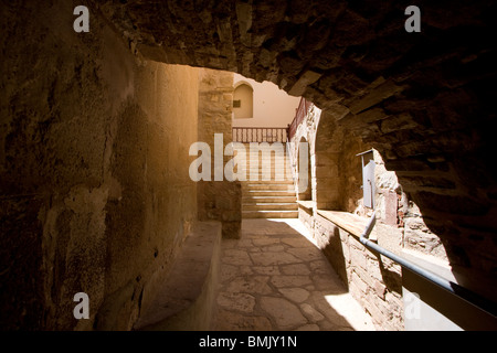 Korridor in das Kloster der Heiligen Katharina am Berg Sinai, Süd-Sinai, Ägypten Stockfoto