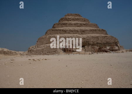 Stufenpyramide des Djoser, Sakkara, Al Jizah, Ägypten Stockfoto