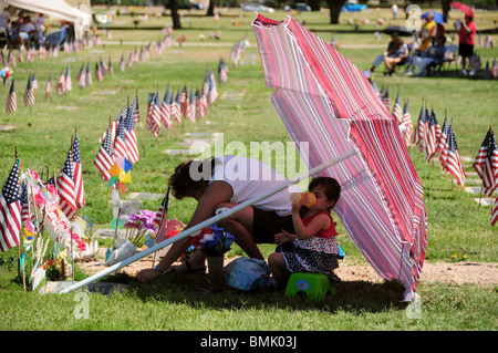 Memorial Day Dienste Ehren gefallene Veteranen des amerikanischen Militärs in Tucson, Arizona, USA. Stockfoto