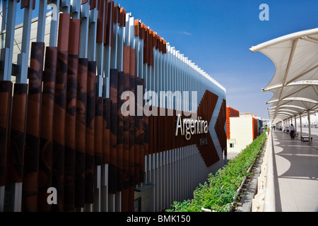 Argentinien-Pavillon auf der Weltausstellung Expo 2010 Shanghai in China. Stockfoto