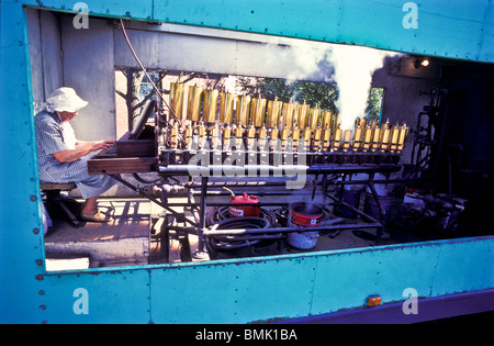 Landis Valley Farm Museum, Lancaster, PA.  historische Sammlung von frühen amerikanischen Artefakten Antiquitäten Landmaschinen Stockfoto