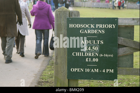 Hodsock Priory & Gärten Blyth in der Nähe von Worksop Nottinghamshire England GB UK 2010 Stockfoto