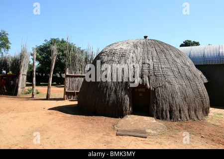 Bienenstock Hütten, Mlilwane Wildlife Sanctuary, Swasiland. Stockfoto