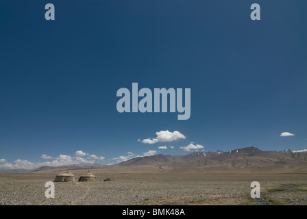 Einsame Jurte im Pamir, Pamir, Tadschikistan Stockfoto
