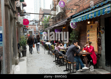 Restaurant in Taikang Road, Shanghai, China Stockfoto