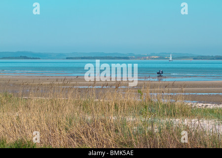 Drama - Kinderwagen, durch Gezeiten gefangen. Horizontale Stockfoto