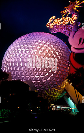 Außenseite des Epcot Center, Walt Disney World, Orlando, Florida USA Stockfoto