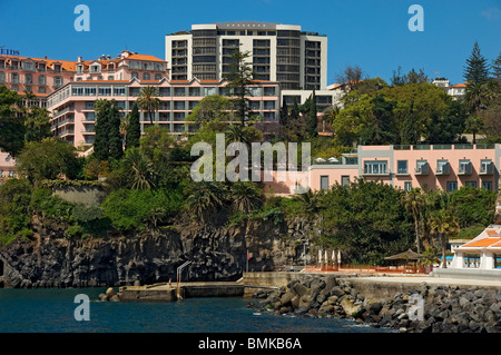 Hotels Hotel an der Küste Küste Küste Küstenresort Küste Funchal Madeira Portugal EU Europa Stockfoto