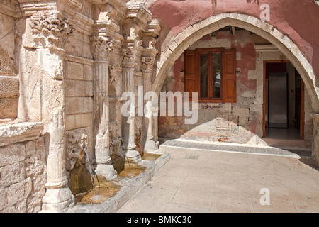 Crete Rethymnon Rimondi-Brunnen Stockfoto