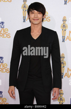 Regen 2010 MTV MOVIE AWARDS RED CARPET UNIVERSAL CITY LOS ANGELES CA 06 Juni 2010 Stockfoto