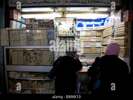 Nougat-Stall in alt-Jerusalem Stockfoto