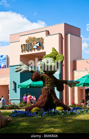 Orlando, FL - Februar 2009 - Formschnitt Zauberer Micky Maus in Disneys Hollywood Studios in Kissimmee Orlando Florida Stockfoto