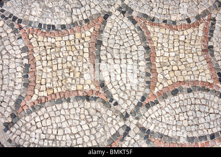 Fragment des antiken griechischen Mosaik Stockfoto