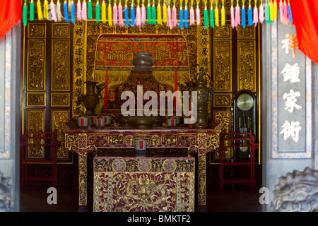 Khoo Kongsi Clanhouse und Tempel in Penang, Malaysia. Stockfoto