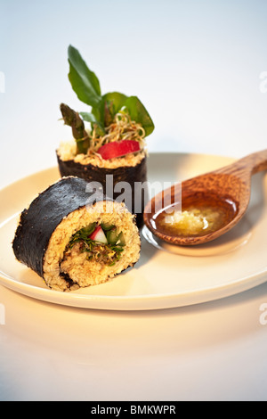 Vegan-Nori-Rollen Stockfoto