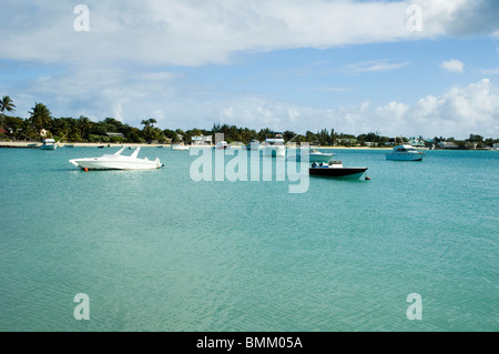 Mauritius, Grande Baie. Boote Stockfoto