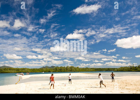 Ile Aux Cerf, beliebtesten Tagesausflug für Touristen & Einwohner, Ostende der Insel Mauritius, Afrika Stockfoto