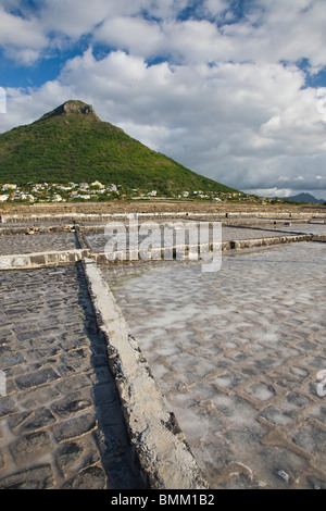 Mauritius, westlichen Mauritius, Tamarin, Tourelle du Tamarin (el.548 Meter) Berg- und Salinen Stockfoto