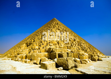 Die große Pyramide von Giza (auch genannt die Pyramide von Khufu und Cheopspyramide in Ägypten Stockfoto