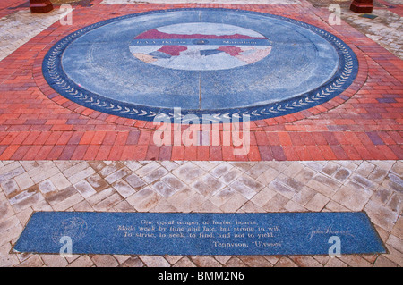 Boston-Marathon-Denkmal in Copley Square, Boston, Massachusetts Stockfoto