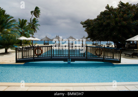 Desroches Resort auf der Insel Stockfoto