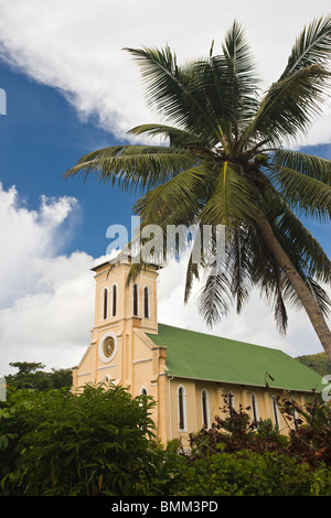 Seychellen, La Digue Island, La Passe, Eglise de Notre Dame de L'Assomption Stockfoto