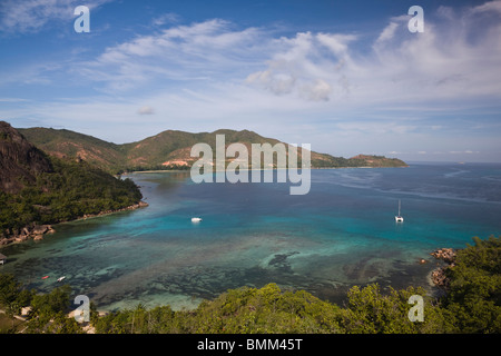 Seychellen, Insel Praslin, Anse Volbert, Curieuse Bay Stockfoto