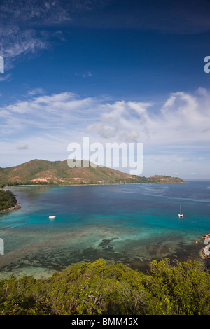 Seychellen, Insel Praslin, Anse Volbert, Curieuse Bay Stockfoto
