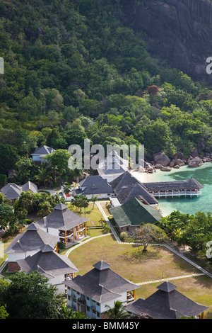 Seychellen, Insel Praslin, Anse Volbert, La Reserve hotel Stockfoto