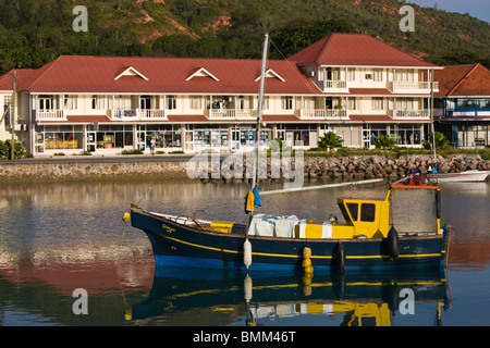 Seychellen, Insel Praslin, Baie Ste-Anne, waterfront Stockfoto