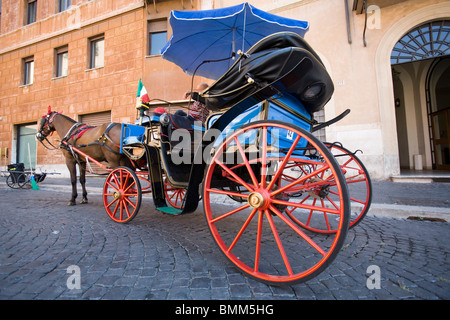 Eine Pferdekutsche, Rom, Italien Stockfoto