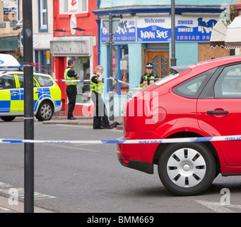 Szene der Massenerschießungen von Derrick Bird in Whitehaven Cumbria UK Stockfoto